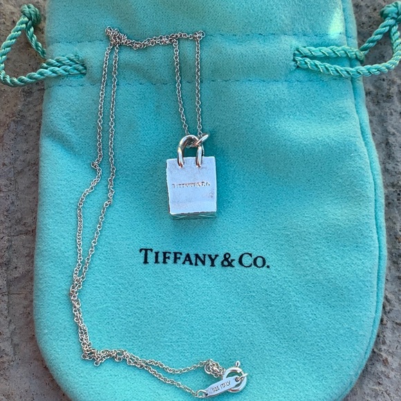 Retired Tiffany & Co Shopping Bag Necklace Necklaces